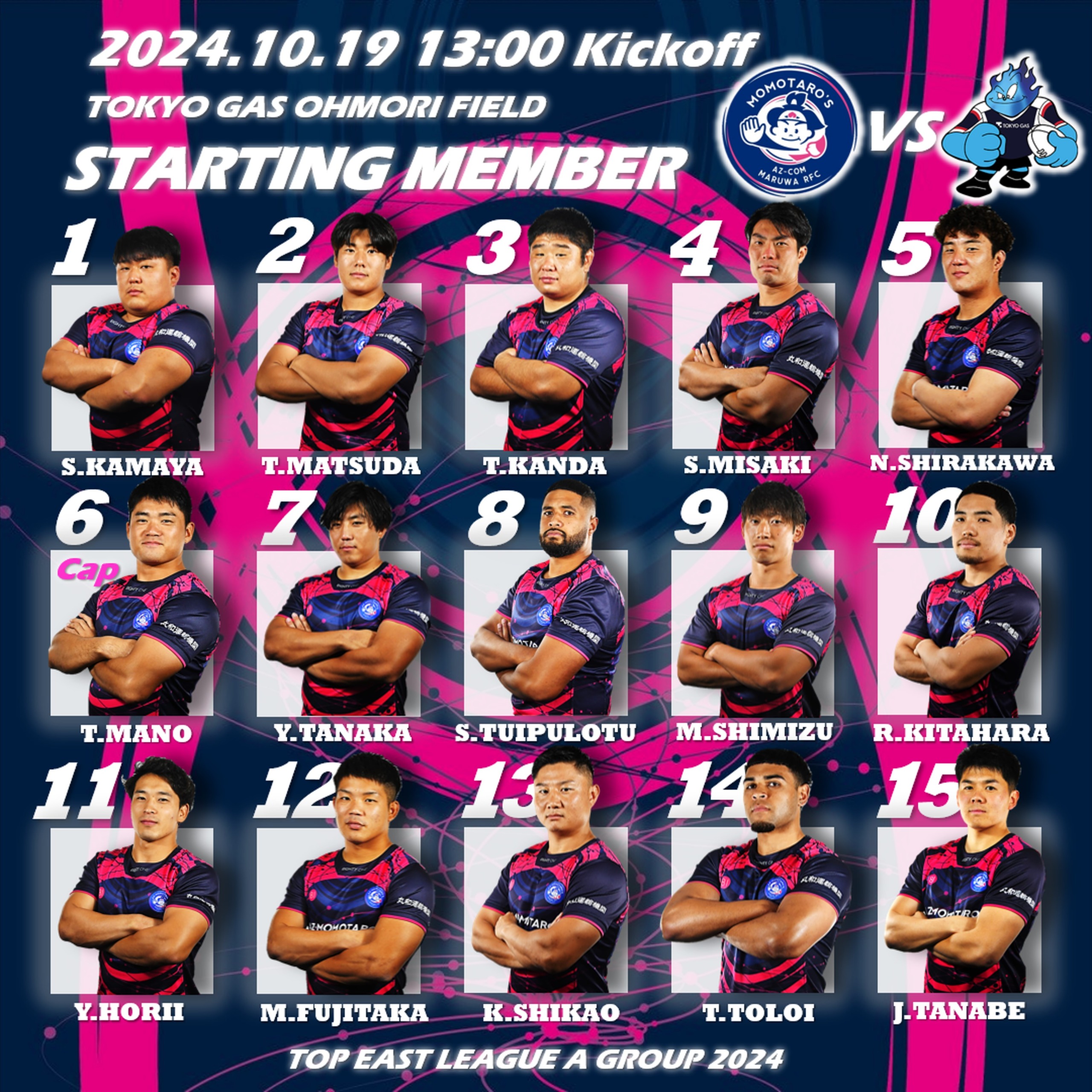東京 ガス ラグビー